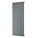 Typhoon - Anthracite Designer Radiator H1400mm x W544mm Single Panel - Feet Included