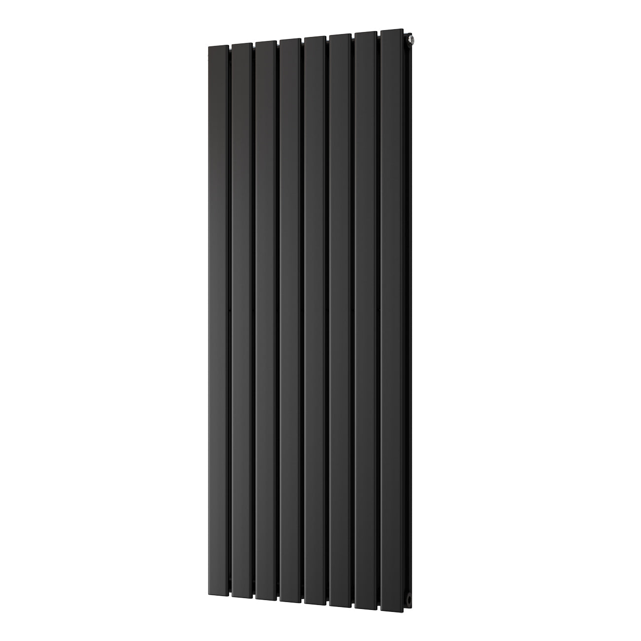 Typhoon - Black Designer Radiator H1400mm x W544mm Double Panel - Feet Included