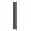 Typhoon - Anthracite Designer Radiator H1600mm x W272mm Double Panel - Feet Included