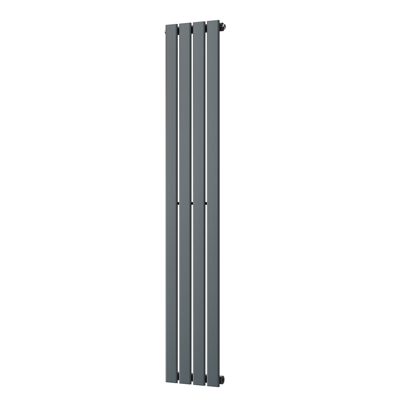 Typhoon - Anthracite Designer Radiator H1600mm x W272mm Single Panel - Feet Included