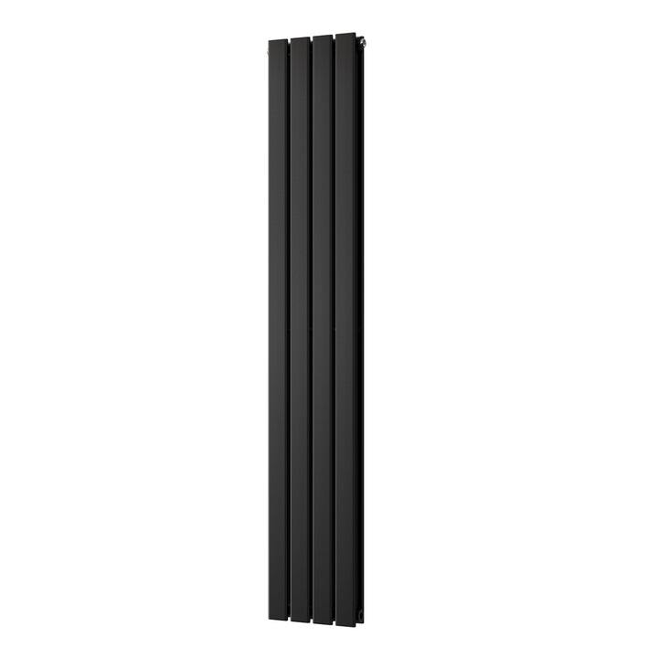 Typhoon - Black Designer Radiator H1600mm x W272mm Double Panel - Feet Included