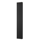 Typhoon - Black Vertical Radiator H1600mm x W272mm Double Panel