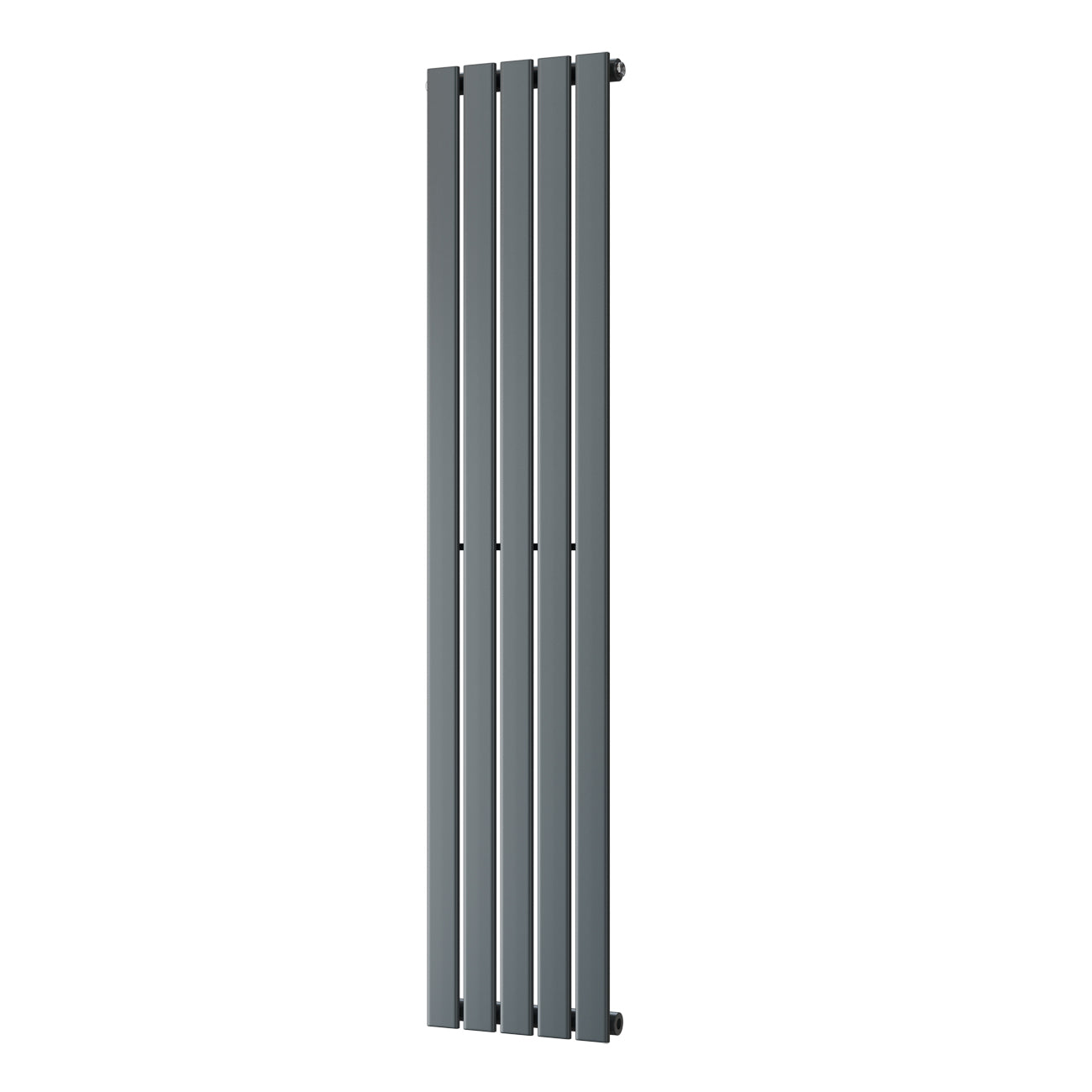 Typhoon - Anthracite Designer Radiator H1600mm x W340mm Single Panel - Feet Included