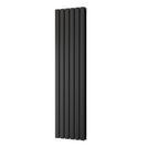 Typhoon - Black Vertical Radiator H1600mm x W408mm Double Panel
