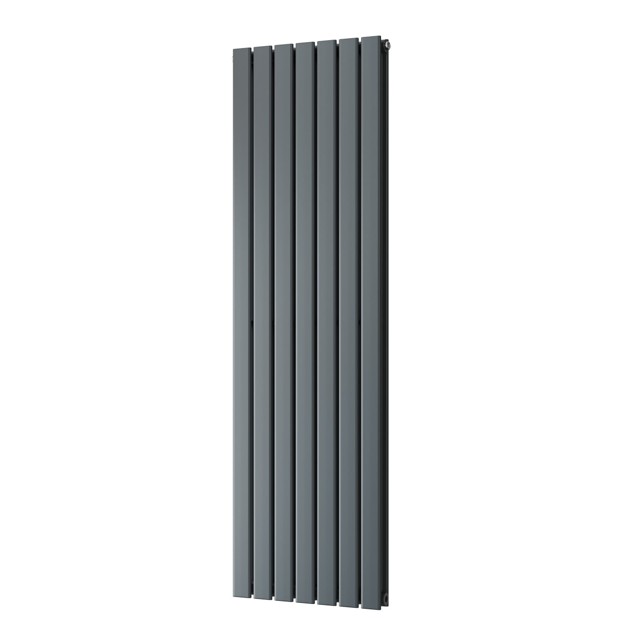 Typhoon - Anthracite Designer Radiator H1600mm x W476mm Double Panel - Feet Included