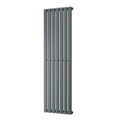 Typhoon - Anthracite Designer Radiator H1600mm x W476mm Single Panel - Feet Included