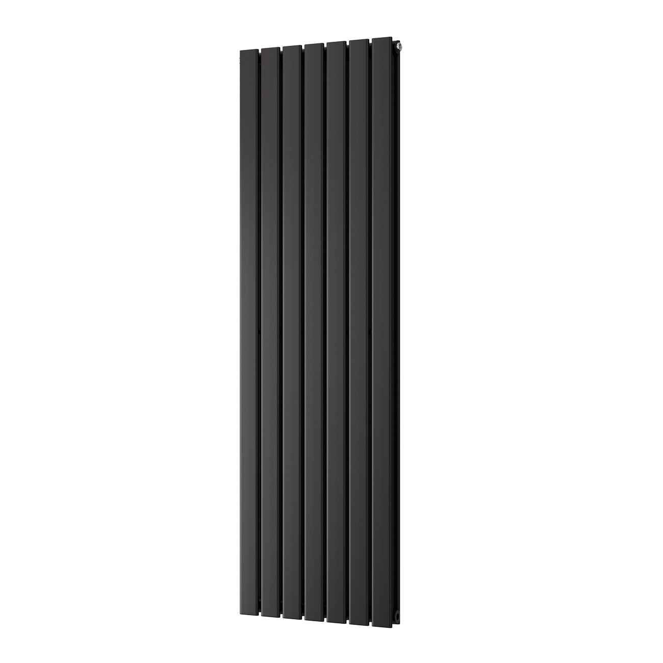 Typhoon - Black Vertical Radiator H1600mm x W476mm Double Panel