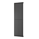 Typhoon - Black Designer Radiator H1600mm x W476mm Single Panel - Feet Included