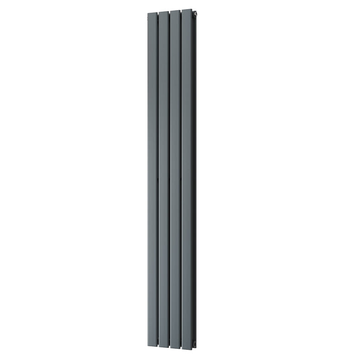 Typhoon - Anthracite Designer Radiator H1800mm x W272mm Double Panel - Feet Included