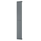Typhoon - Anthracite Designer Radiator H1800mm x W272mm Single Panel - Feet Included
