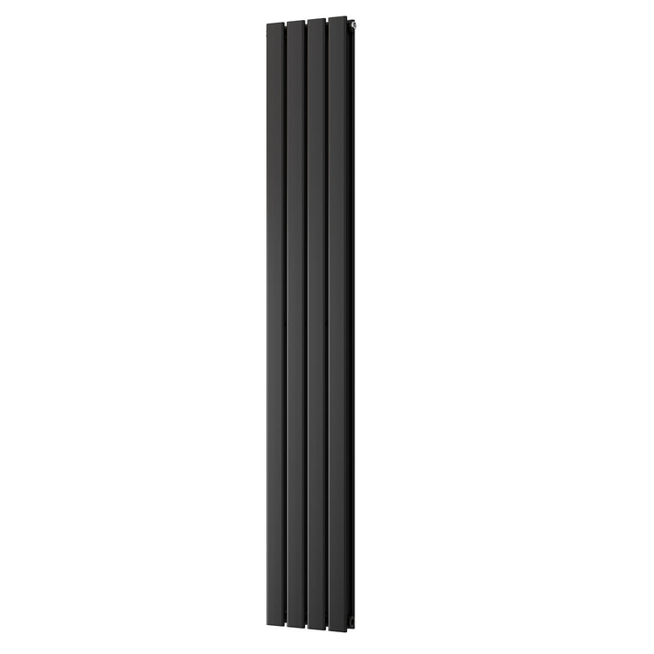 Typhoon - Black Designer Radiator H1800mm x W272mm Double Panel - Feet Included