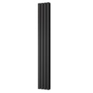Typhoon - Black Designer Radiator H1800mm x W272mm Double Panel - Feet Included