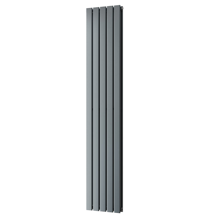 Typhoon - Anthracite Designer Radiator H1800mm x W340mm Double Panel - Feet Included