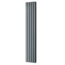Typhoon - Anthracite Designer Radiator H1800mm x W340mm Double Panel - Feet Included