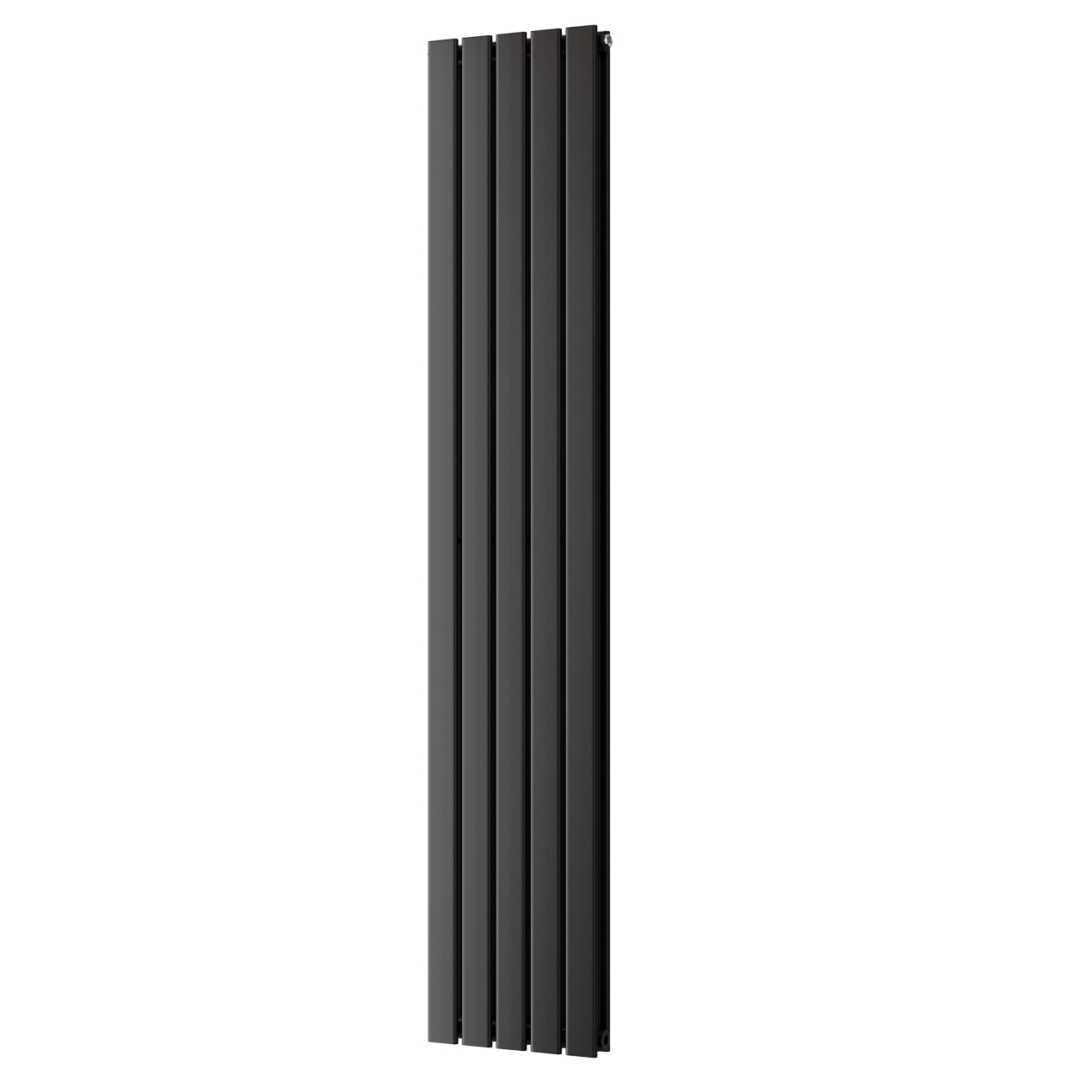 Typhoon - Black Designer Radiator H1800mm x W340mm Double Panel - Feet Included