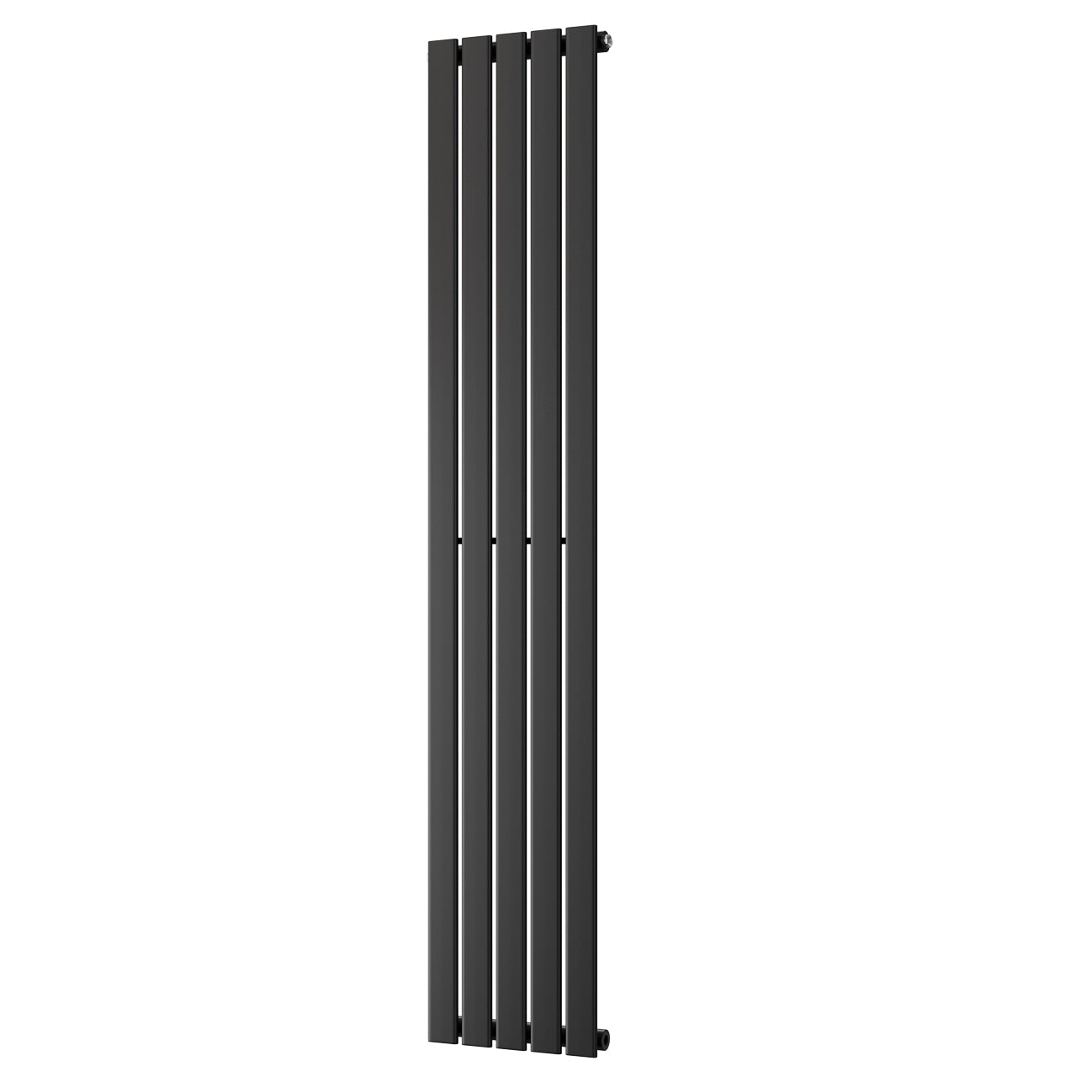 Typhoon - Black Designer Radiator H1800mm x W340mm Single Panel - Feet Included