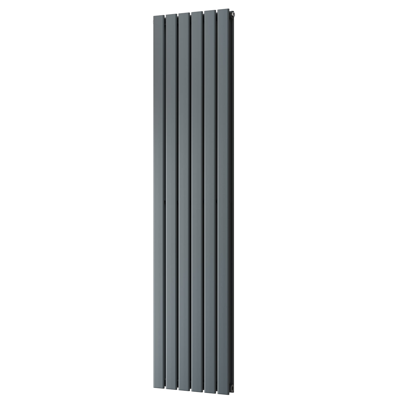 Typhoon - Anthracite Designer Radiator H1800mm x W408mm Double Panel - Feet Included