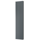 Typhoon - Anthracite Designer Radiator H1800mm x W408mm Double Panel - Feet Included