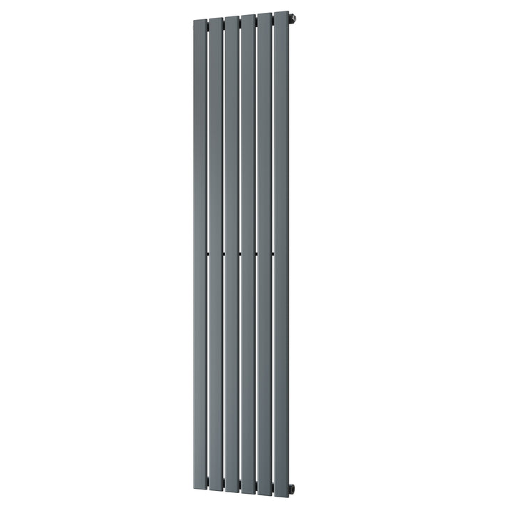 Typhoon - Anthracite Designer Radiator H1800mm x W408mm Single Panel - Feet Included
