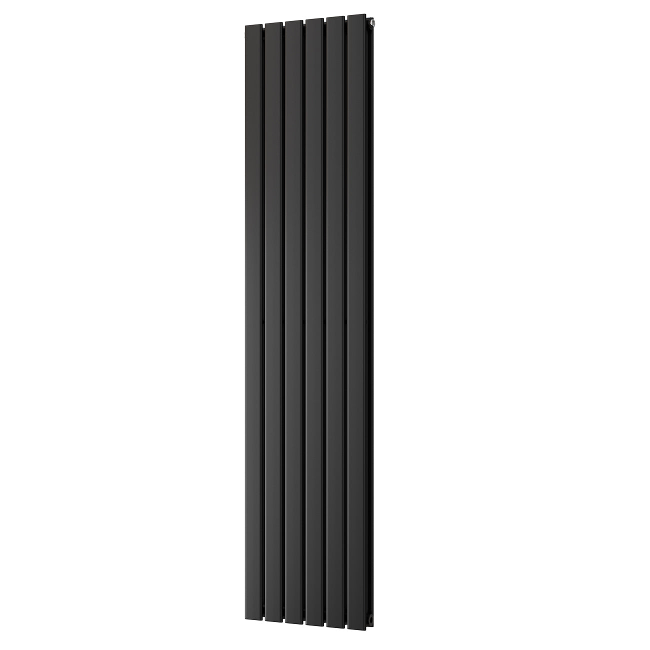 Typhoon - Black Designer Radiator H1800mm x W408mm Double Panel - Feet Included