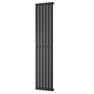 Typhoon - Black Designer Radiator H1800mm x W408mm Single Panel - Feet Included