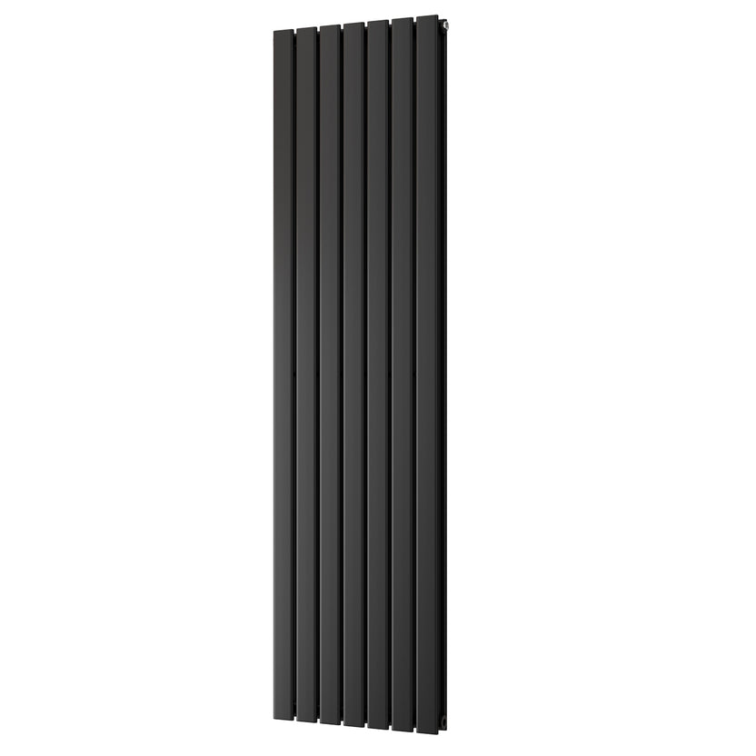 Black Vertical Radiator H1800mm X W476mm Double Panel Typhoon UK black-vertical-radiator-h1800mm-x-w476mm-double-panel-typhoon-uk