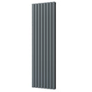 Typhoon - Anthracite Designer Radiator H1800mm x W544mm Double Panel - Feet Included