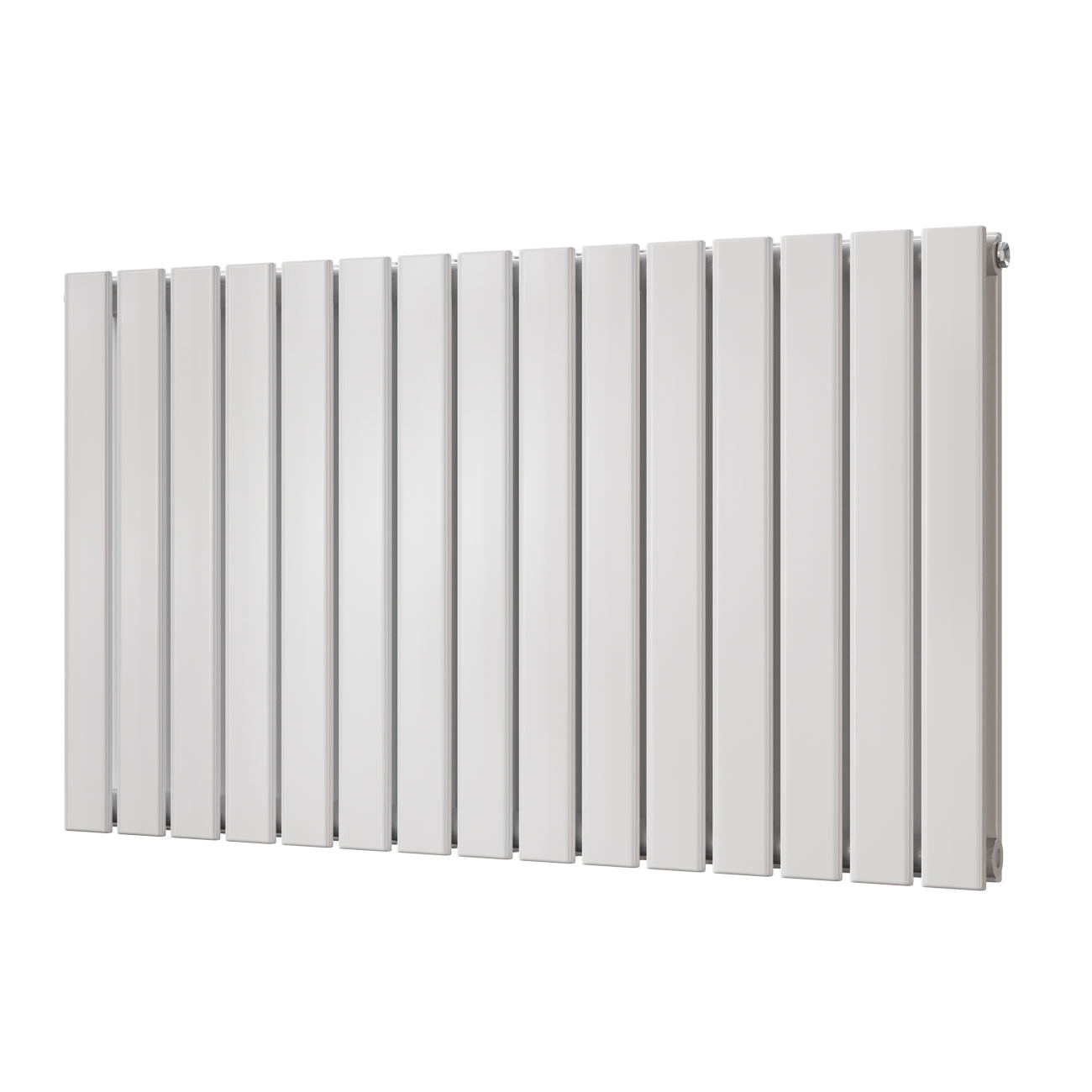 Typhoon - White Designer Radiator H600mm x W1020mm Double Panel - Feet Included