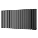 Typhoon - Black Horizontal Radiator H600mm x W1224mm Double Panel