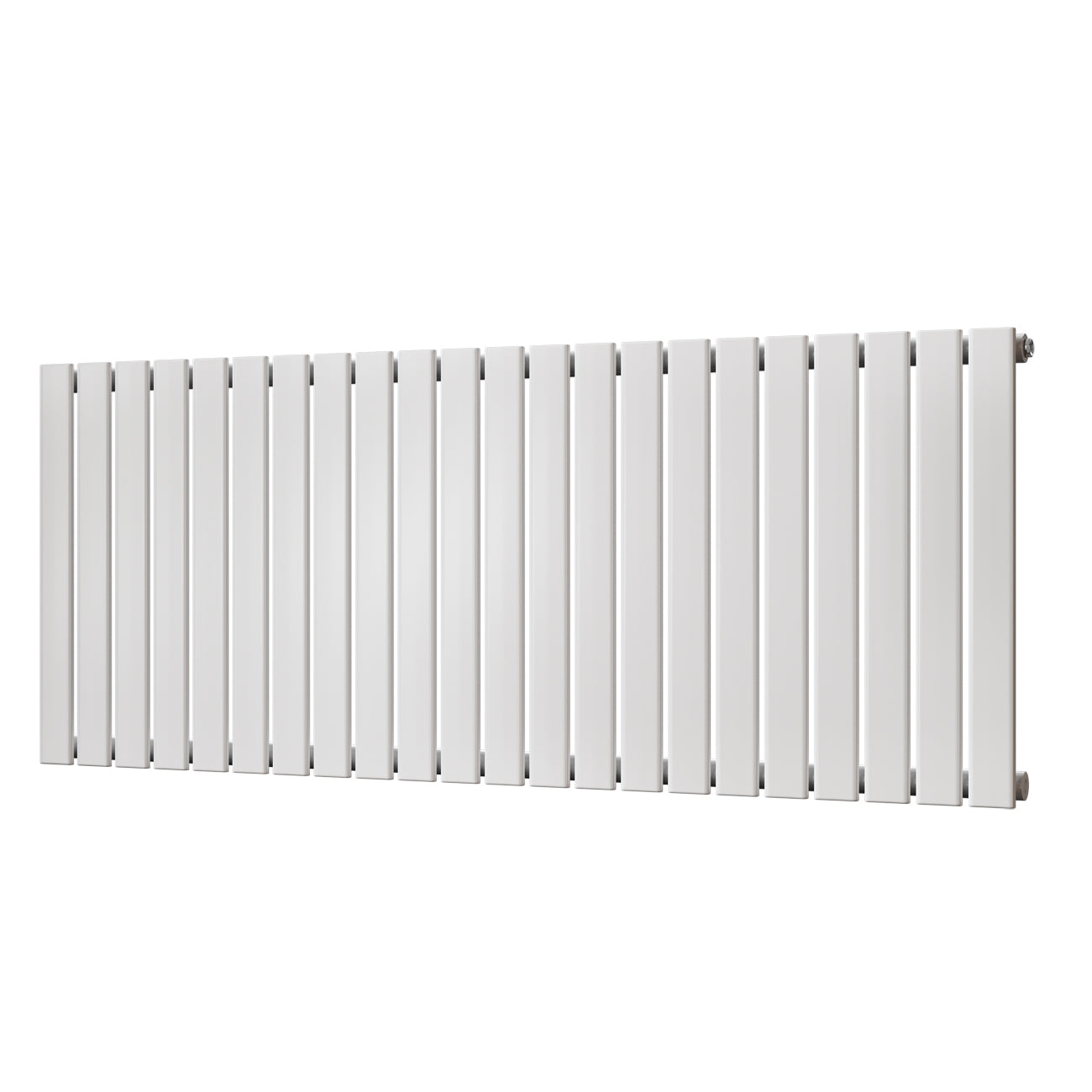 Typhoon - White Designer Radiator H600mm x W1496mm Single Panel - Feet Included