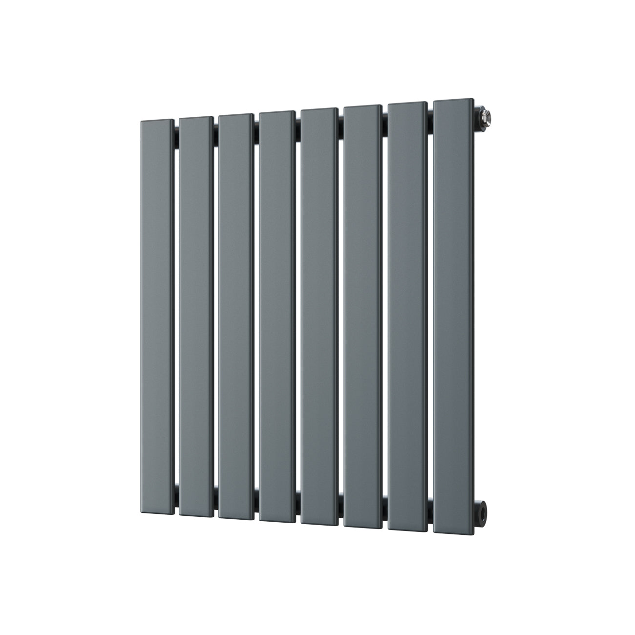 Typhoon - Anthracite Designer Radiator H600mm x W544mm Single Panel - Feet Included