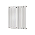 Typhoon - White Designer Radiator H600mm x W544mm Single Panel - Feet Included