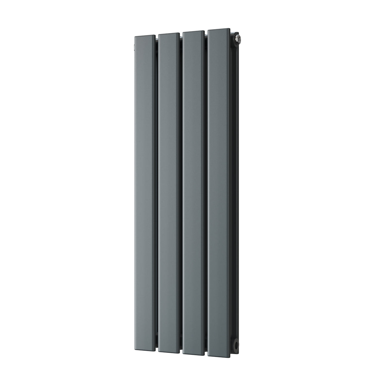 Typhoon - Anthracite Designer Radiator H800mm x W272mm Double Panel - Feet Included