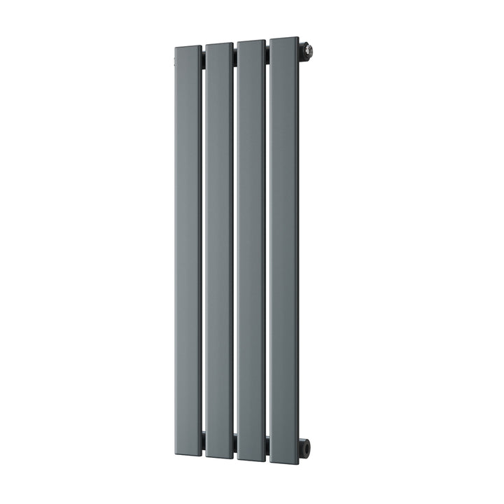 Typhoon - Anthracite Designer Radiator H800mm x W272mm Single Panel - Feet Included