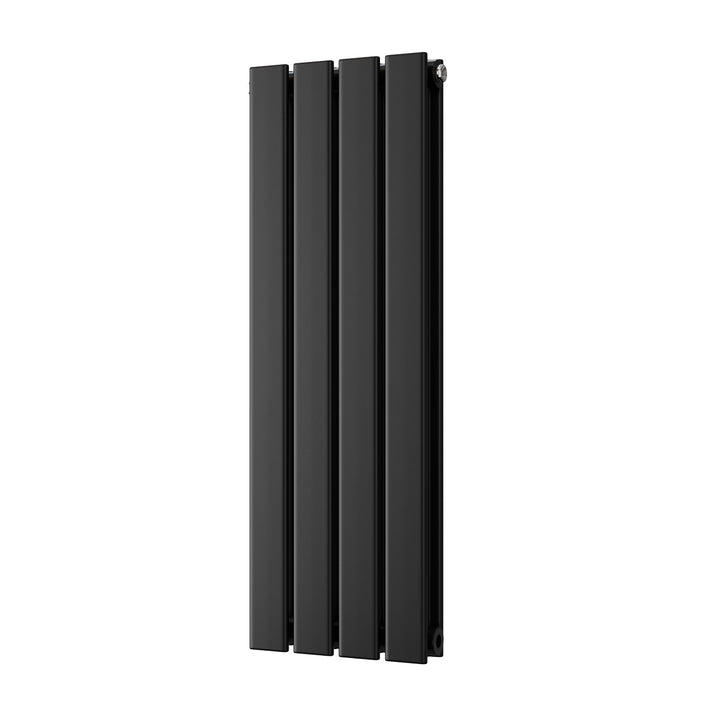 Typhoon - Black Designer Radiator H800mm x W272mm Double Panel - Feet Included