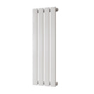 Typhoon - White Designer Radiator H800mm x W272mm Single Panel - Feet Included