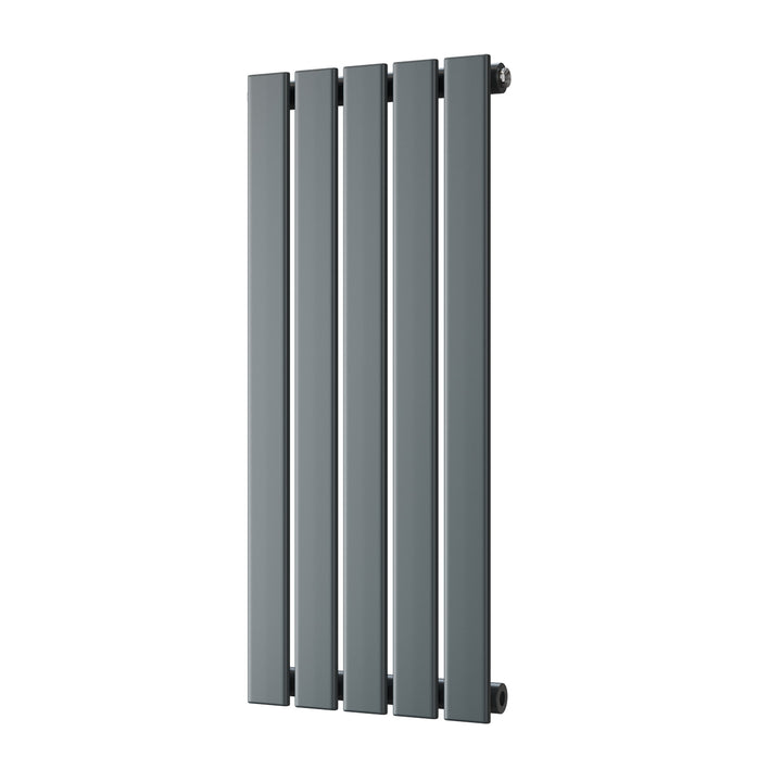 Typhoon - Anthracite Designer Radiator H800mm x W340mm Single Panel - Feet Included
