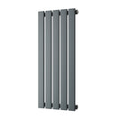 Typhoon - Anthracite Designer Radiator H800mm x W340mm Single Panel - Feet Included