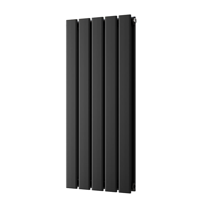 Typhoon - Black Designer Radiator H800mm x W340mm Double Panel - Feet Included