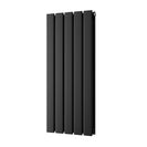 Typhoon - Black Designer Radiator H800mm x W340mm Double Panel - Feet Included