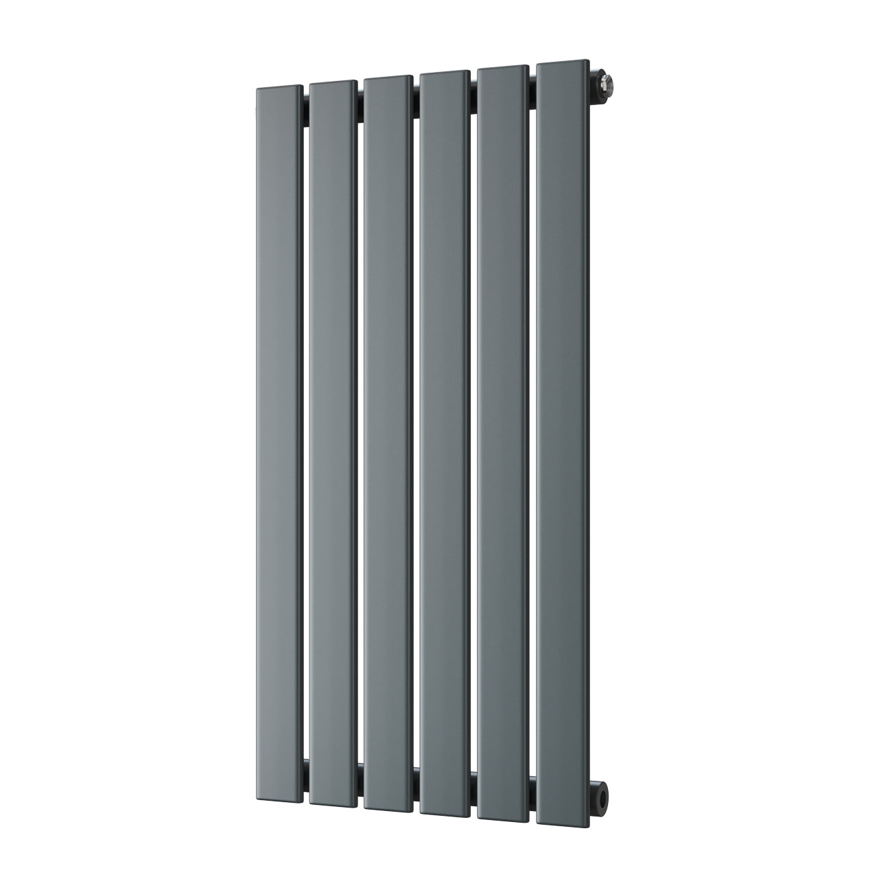 Typhoon - Anthracite Designer Radiator H800mm x W408mm Single Panel - Feet Included