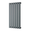 Typhoon - Anthracite Designer Radiator H800mm x W408mm Single Panel - Feet Included