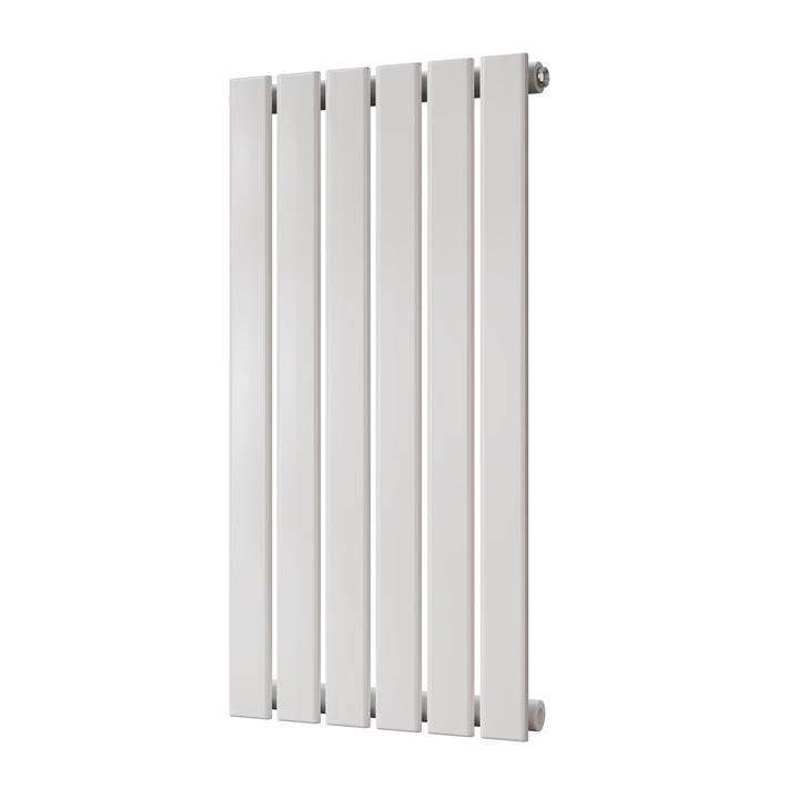 Typhoon - White Designer Radiator H800mm x W408mm Single Panel - Feet Included