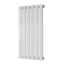 Typhoon - White Designer Radiator H800mm x W408mm Single Panel - Feet Included