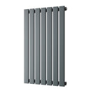 Typhoon - Anthracite Designer Radiator H800mm x W476mm Single Panel - Feet Included