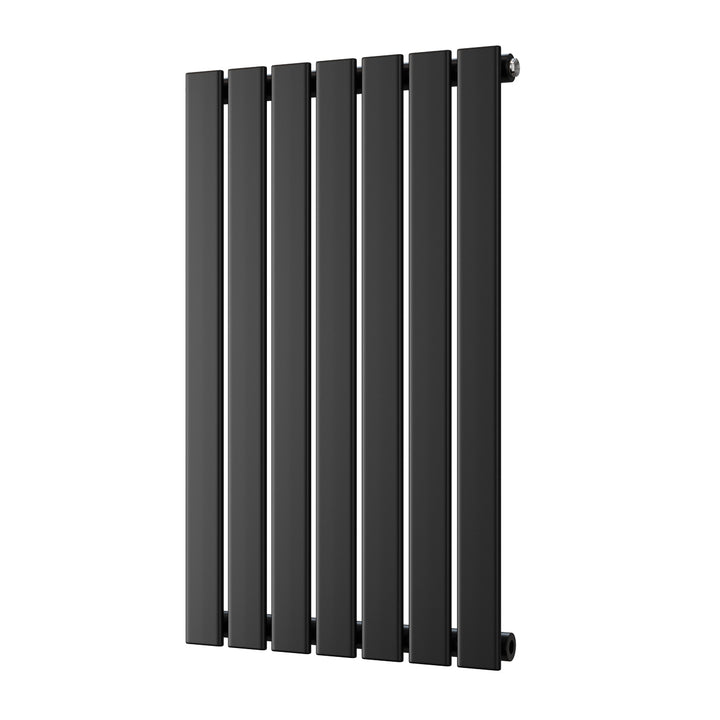 Typhoon - Black Designer Radiator H800mm x W476mm Single Panel - Feet Included