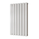 Typhoon - White Designer Radiator H800mm x W476mm Double Panel - Feet Included