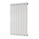 Typhoon - White Designer Radiator H800mm x W476mm Single Panel - Feet Included