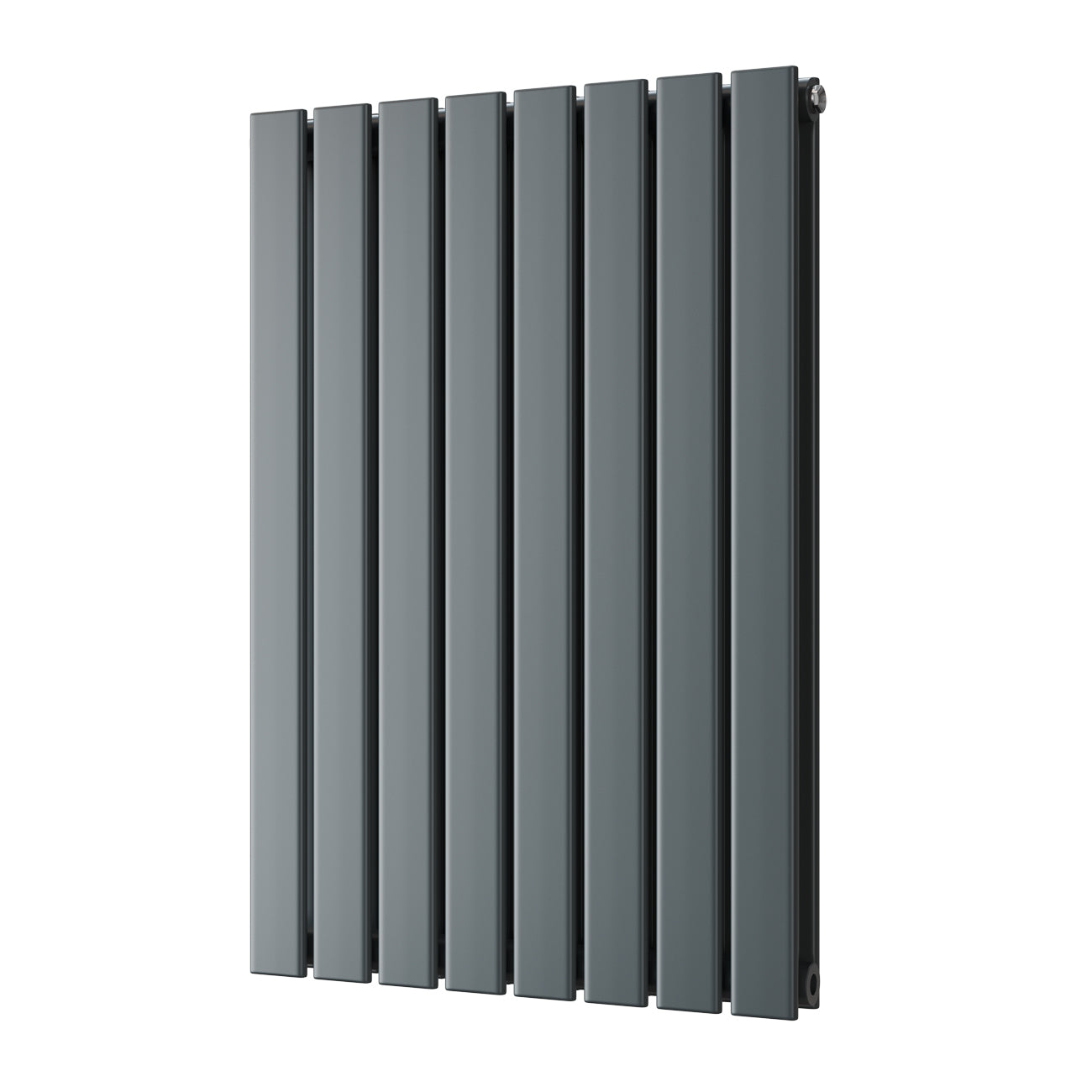 Typhoon - Anthracite Designer Radiator H800mm x W544mm Double Panel - Feet Included