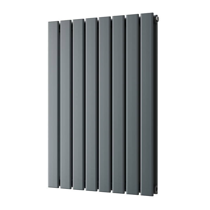 Typhoon - Anthracite Designer Radiator H800mm x W544mm Double Panel - Feet Included